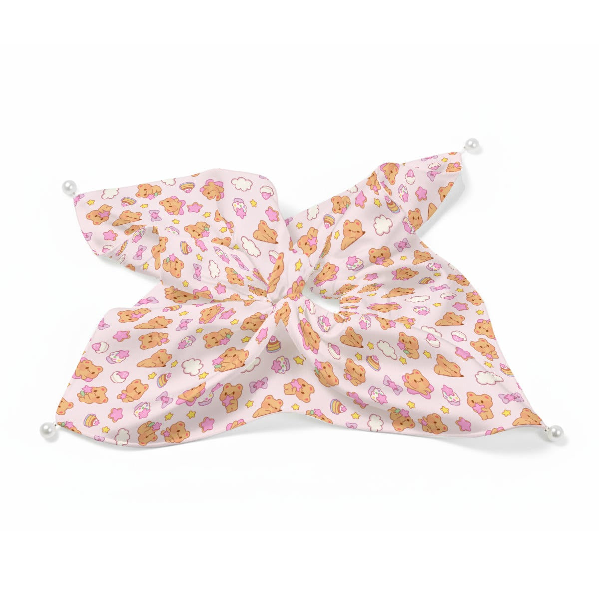 Bearly Adorable Satin Scrunchie