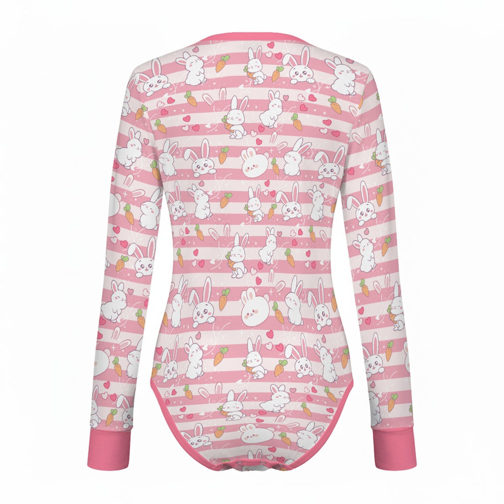 Bunny Dreams Long Sleeve CuddleSuit