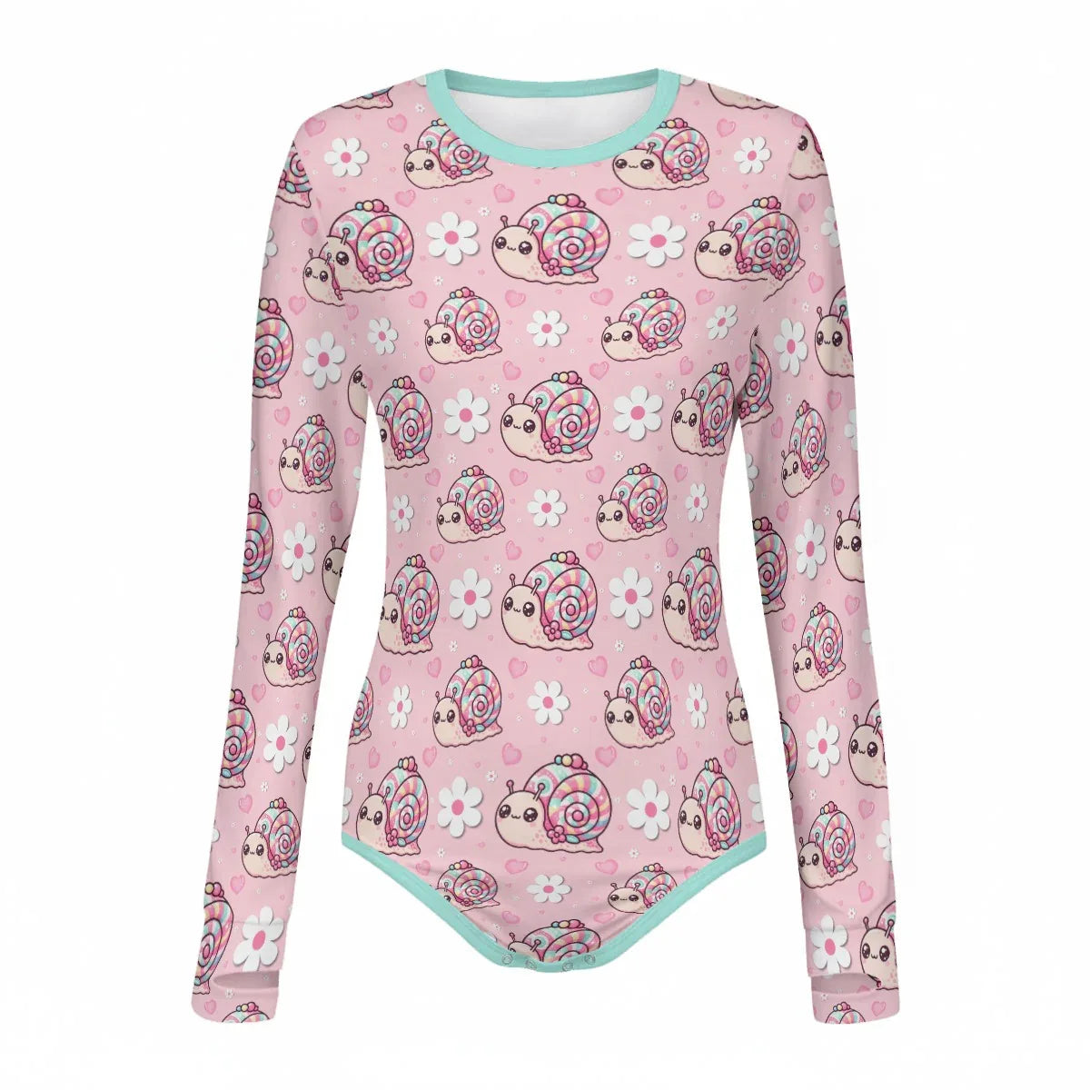 Snail Trails Long Sleeve CuddleSuit - Puppy's Aesthetics