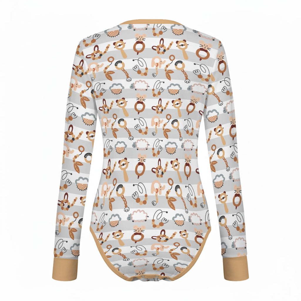 Woodland Rattle Friends Long Sleeve CuddleSuit