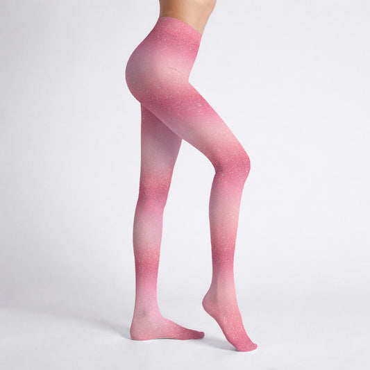 Blush Stardust Stretch Tights