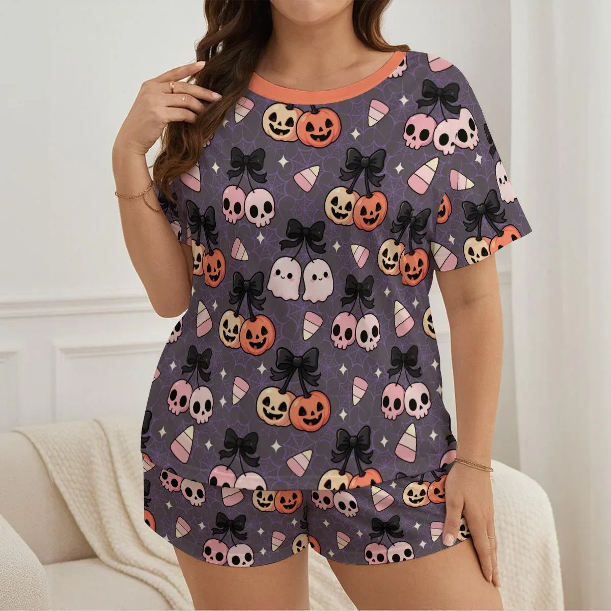 Haunted Hugs Jammies Shorts Set - Puppy's Aesthetics