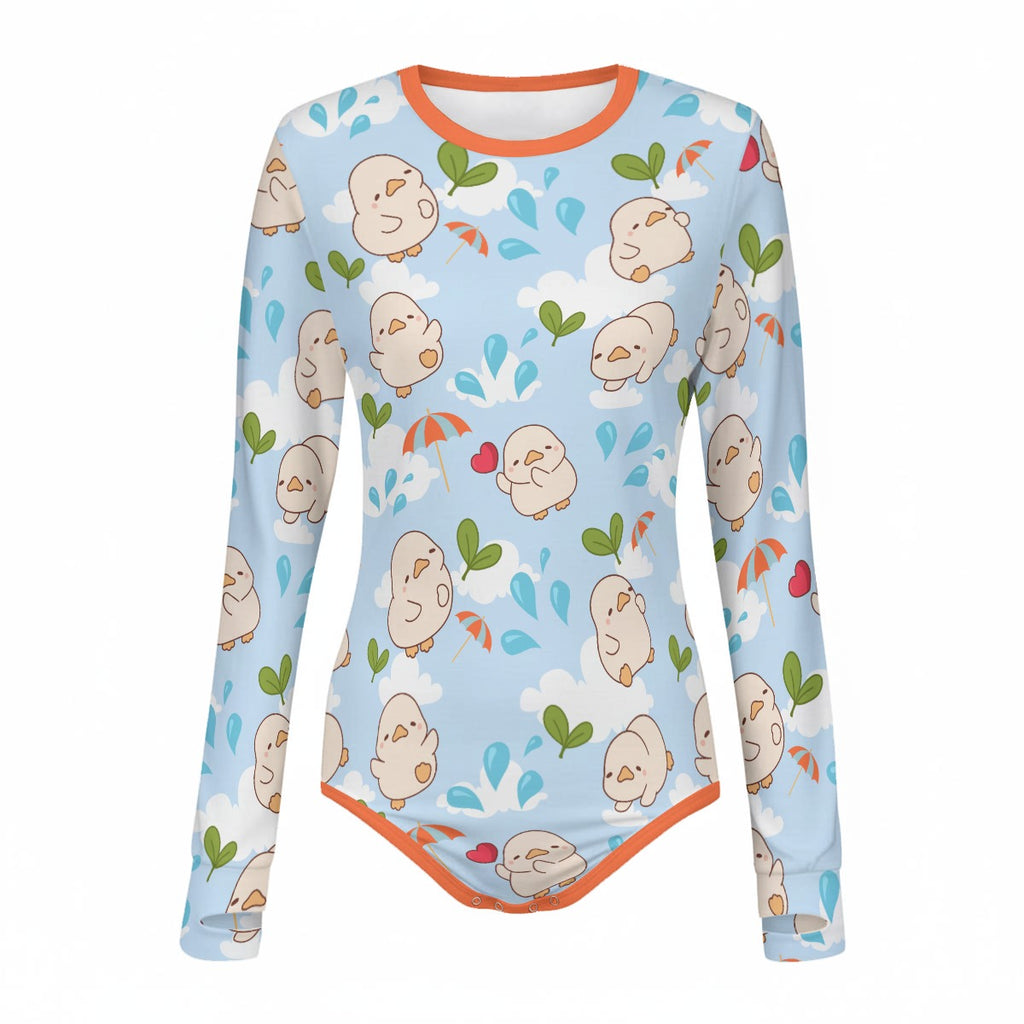 Chirpy Skies Long Sleeve CuddleSuit