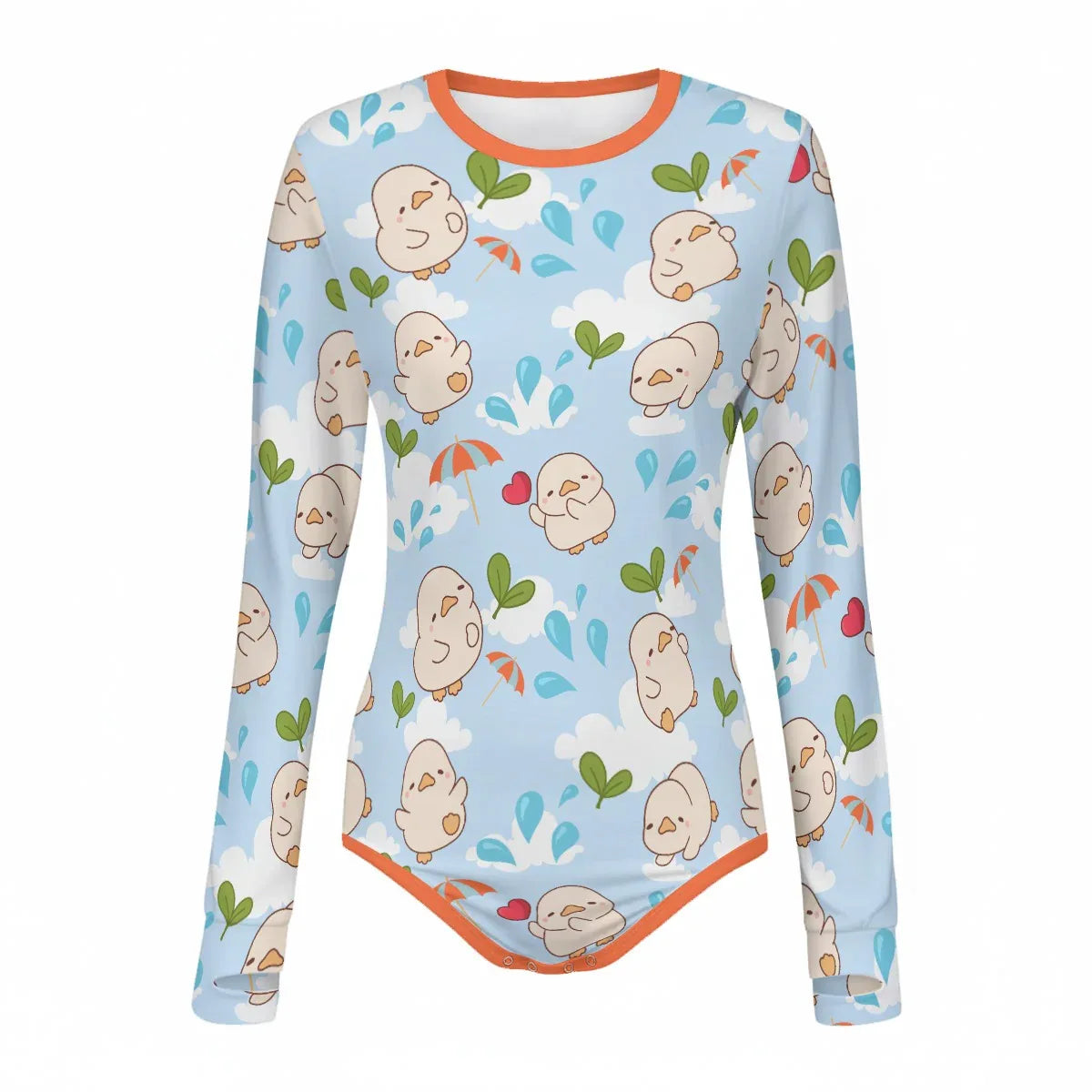 Chirpy Skies Long Sleeve CuddleSuit - Puppy's Aesthetics