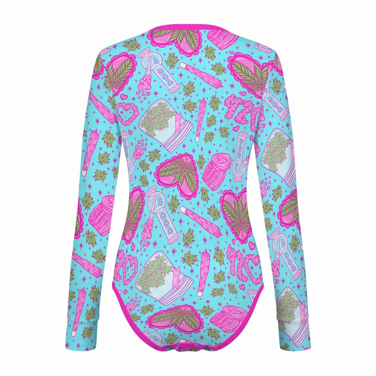Blazed N’ Dazed Long Sleeve CuddleSuit - Puppy's Aesthetics