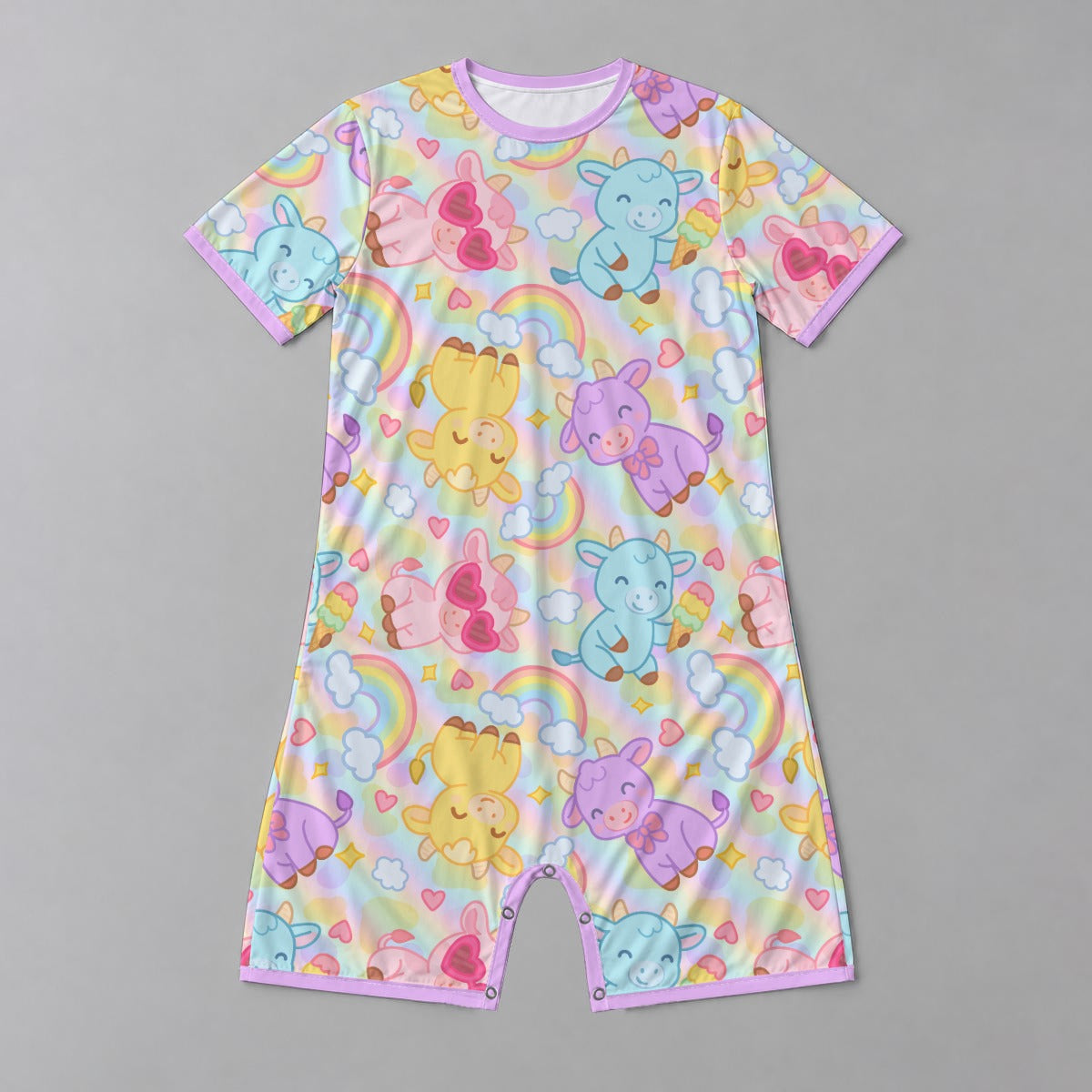 Rainbow Moobaby Play Snap Romper
