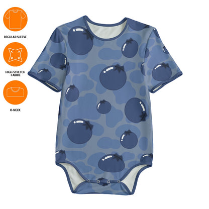 Blueberry Cow Adult Unisex Onesie