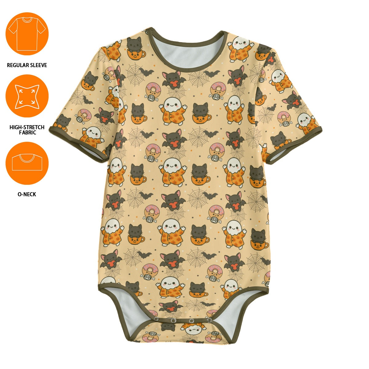 Pumpkin Patch Pals Short Sleeve CuddleSuit