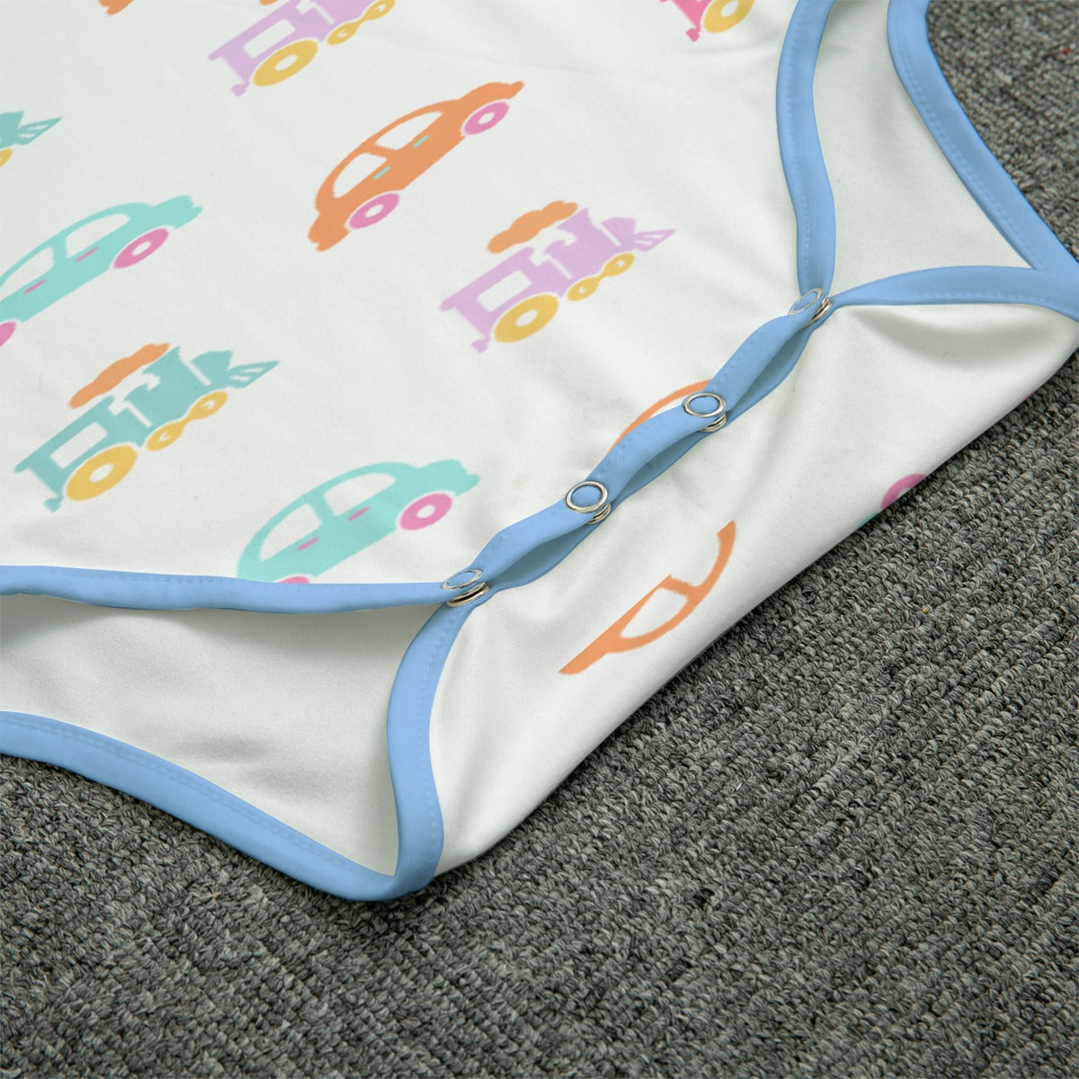 Pastel Cars & Trains Adult CuddleSuit
