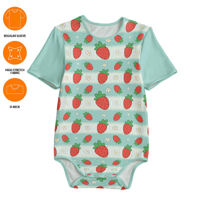 Strawbaby Stripe Adult Unisex SnappieSuit