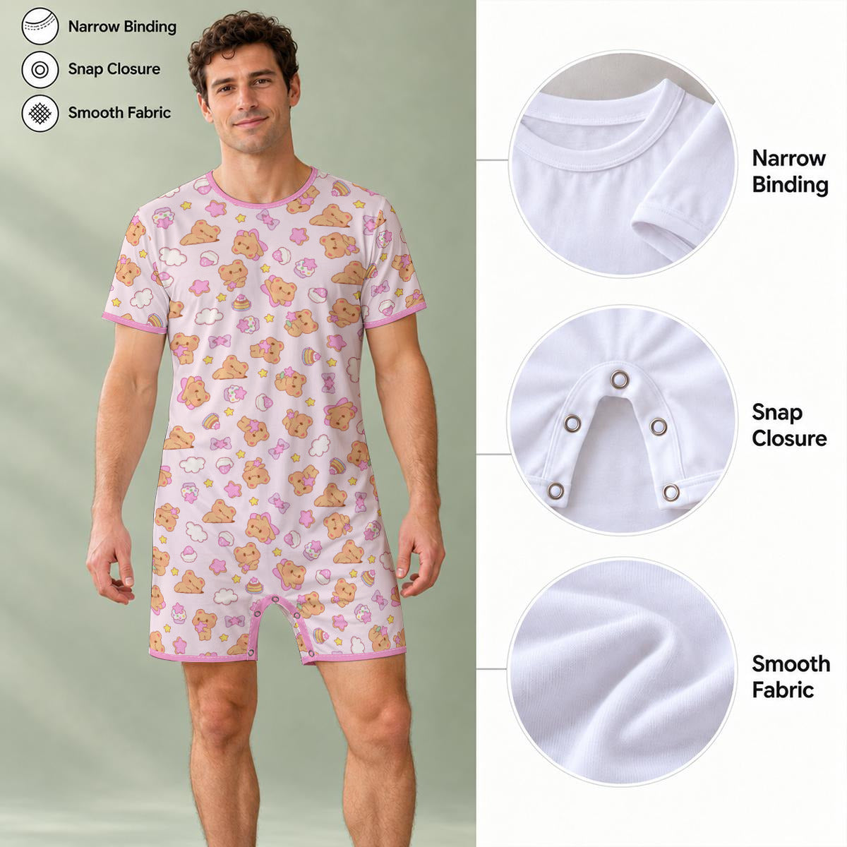 Bearly Adorable Play Snap Romper