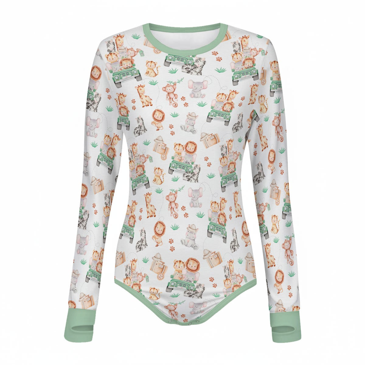 Safari Snuggles Long Sleeve CuddleSuit