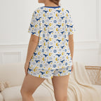 Sleepy Whale Jammies Shorts Set - Puppy's Aesthetics