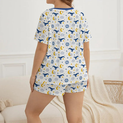 Sleepy Whale Jammies Shorts Set - Puppy's Aesthetics
