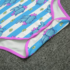 AquaLotl Stripes Adult Unisex Cuddlesuit