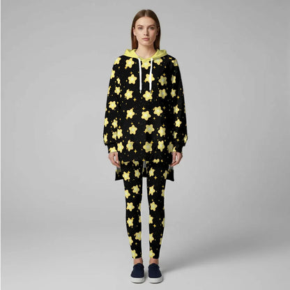 Starlit Snuggles Stretch Hoodie Set - Puppy's Aesthetics