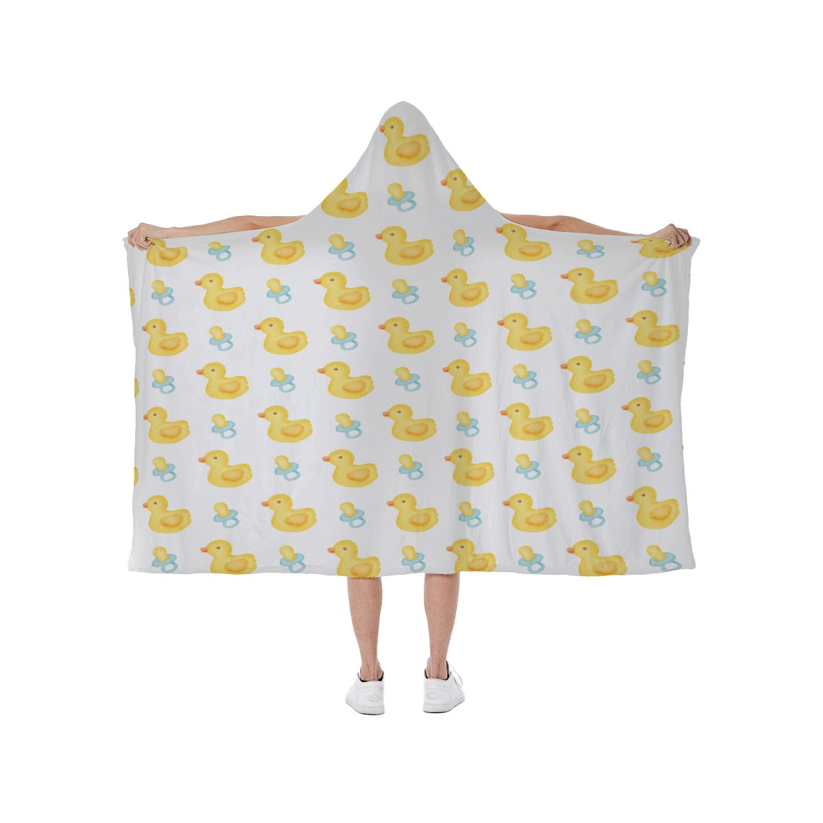 Lil Quacky Hooded Blanket Soft Fleece Lining