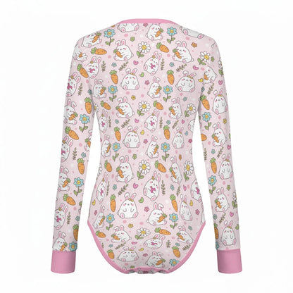 Baby Bunny Long Sleeve CuddleSuit - Puppy's Aesthetics