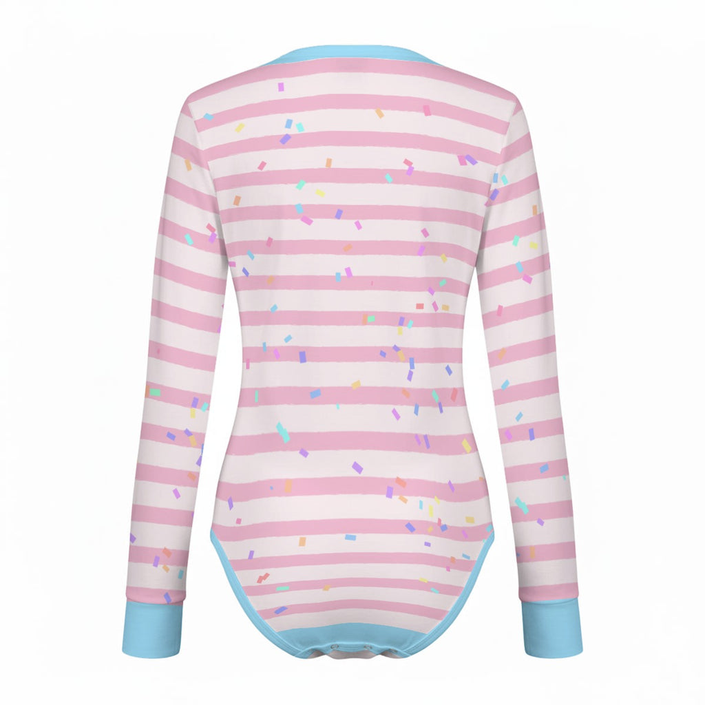 Sweet Sprinkle Long Sleeve CuddleSuit