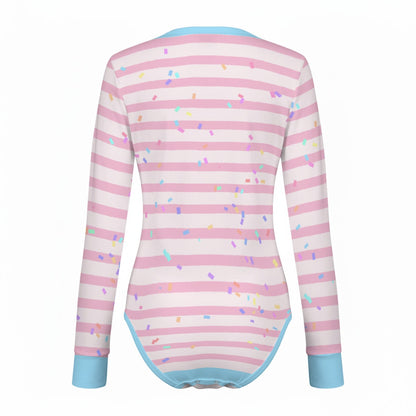 Sweet Sprinkle Long Sleeve CuddleSuit