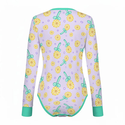 Sunny Balloon Long Sleeve CuddleSuit - Puppy's Aesthetics