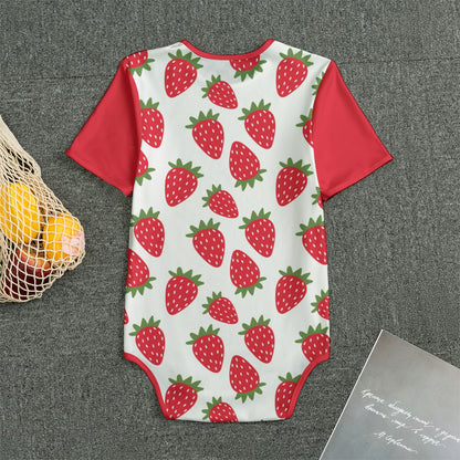 Strawberries Adult Unisex Onesie