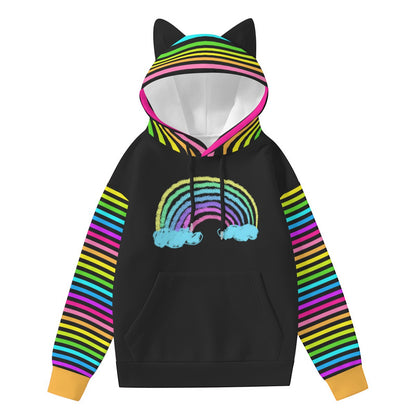 Rainbow Cat Ears Unisex Hoodie