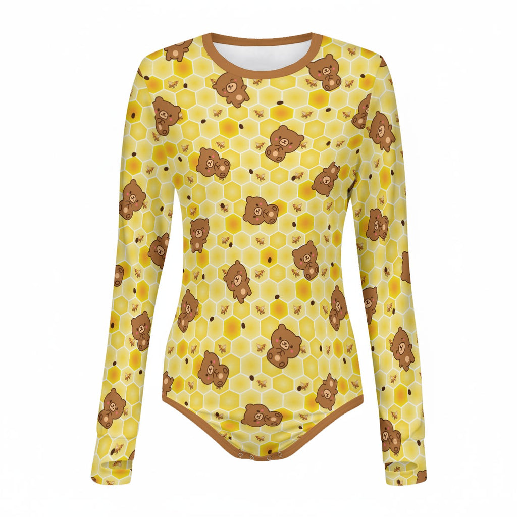 Honey Paw Long Sleeve CuddleSuit