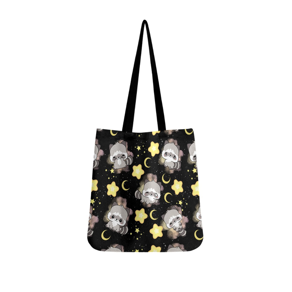 Celestial Raccoon Cloth Tote Bag