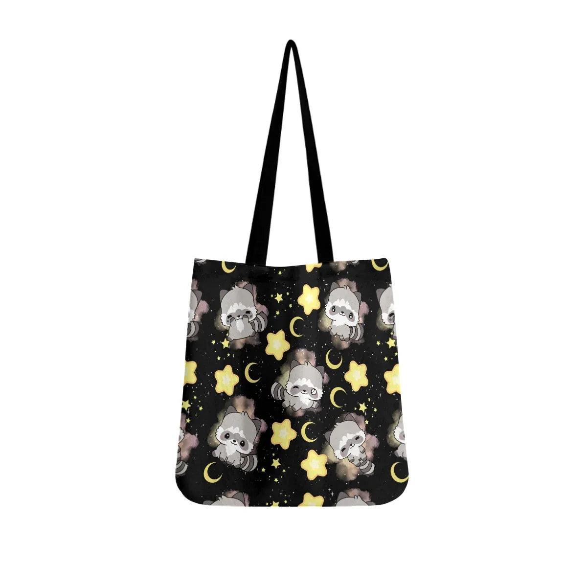 Celestial Raccoon Cloth Tote Bag - Puppy's Aesthetics