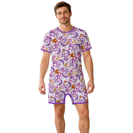 Dreamy Little Dragons Play Snap Romper