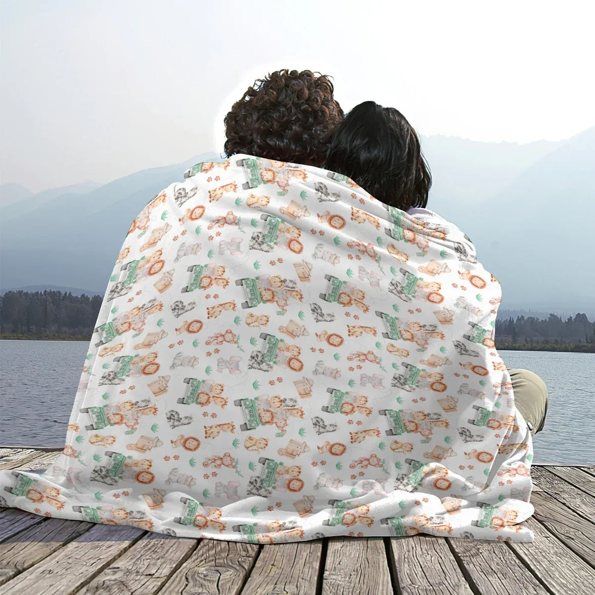 Sweet Safari Soft Flannel Blanket - Puppy's Aesthetics