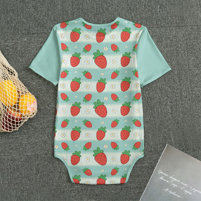 Strawbaby Stripe Adult Unisex SnappieSuit