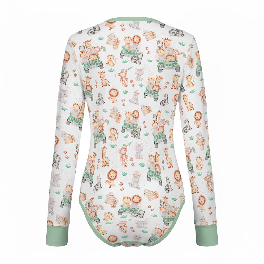 Safari Snuggles Long Sleeve CuddleSuit