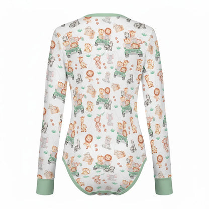 Safari Snuggles Long Sleeve CuddleSuit - Puppy's Aesthetics