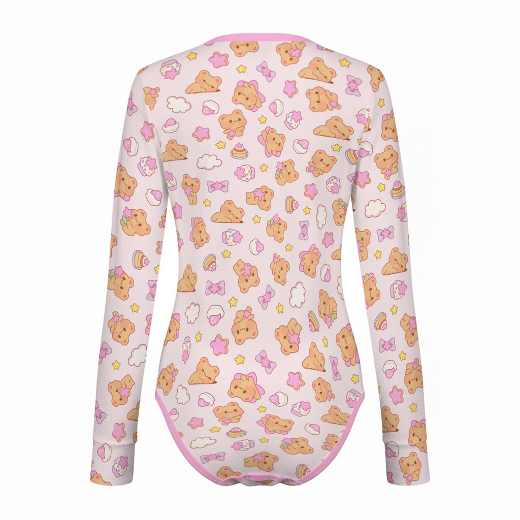 Bearly Adorable Long Sleeve CuddleSuit