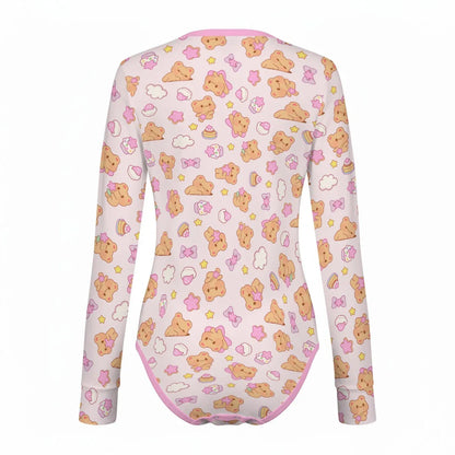 Bearly Adorable Long Sleeve CuddleSuit - Puppy's Aesthetics