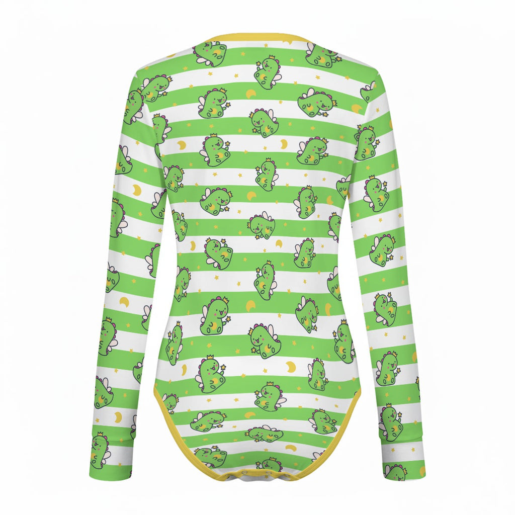 Fairy Dinos Long Sleeve CuddleSuit