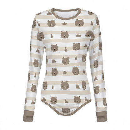 Honeywood Bears Long Sleeve CuddleSuit - Puppy's Aesthetics
