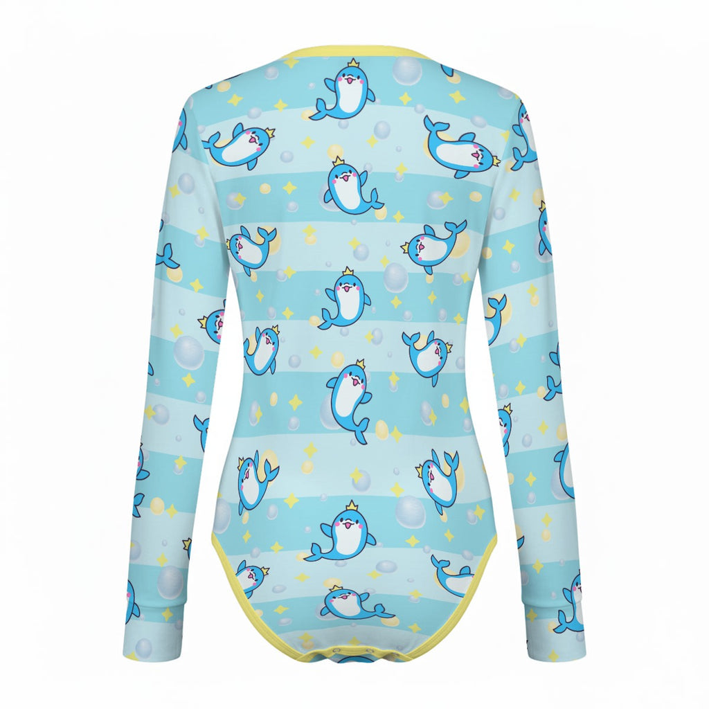 Royal Splash Long Sleeve CuddleSuit