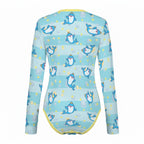 Royal Splash Long Sleeve CuddleSuit