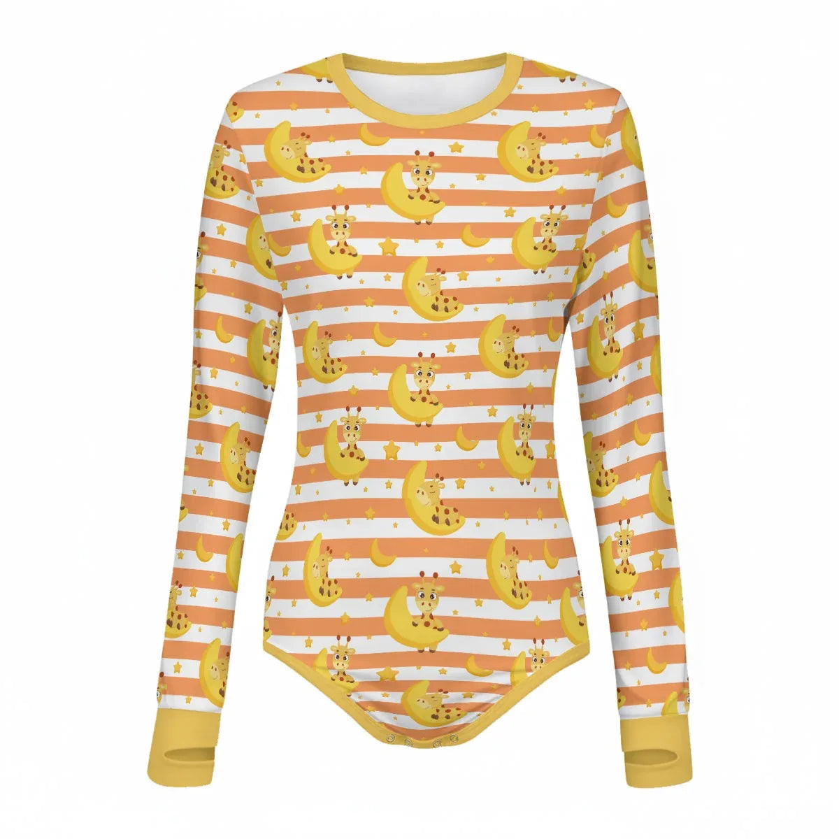 Moonbeam Giraffe Long Sleeve CuddleSuit - Puppy's Aesthetics