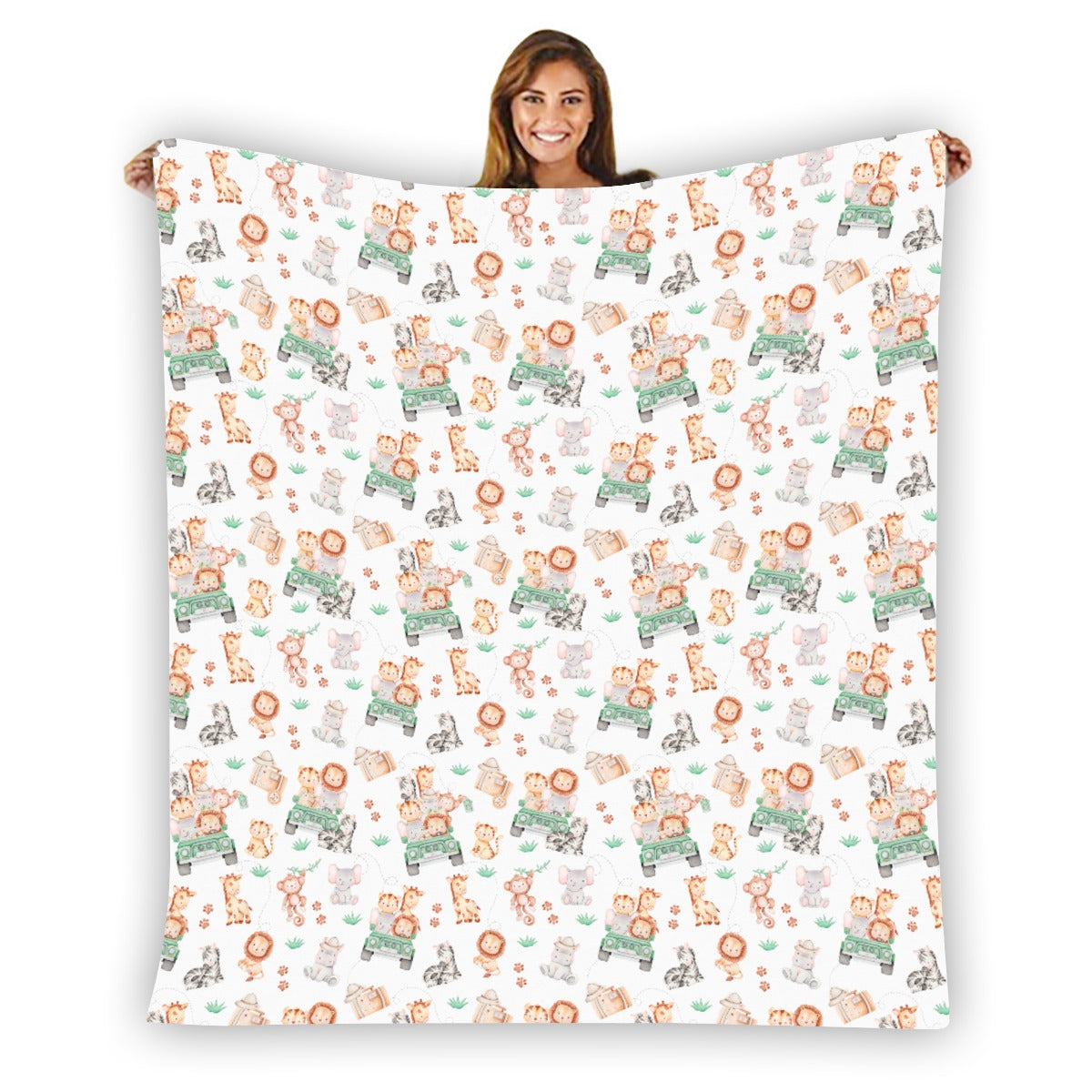 Sweet Safari Soft Flannel Blanket