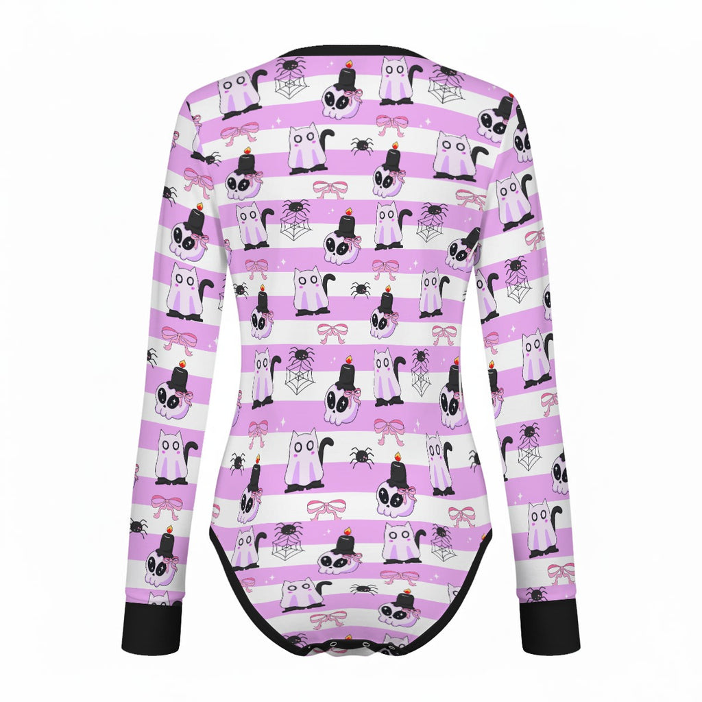 Spooky Baby Long Sleeve CuddleSuit