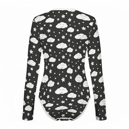 Sleepy Skies Long Sleeve CuddleSuit - Puppy's Aesthetics