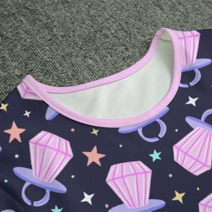 Candy Jewel Short Sleeve CuddleSuit