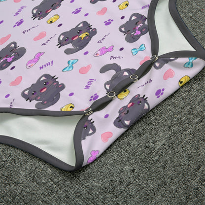 Purrfectly Playful Short Sleeve CuddleSuit
