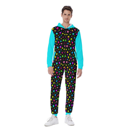 Neon Stars Hooded Sleeper