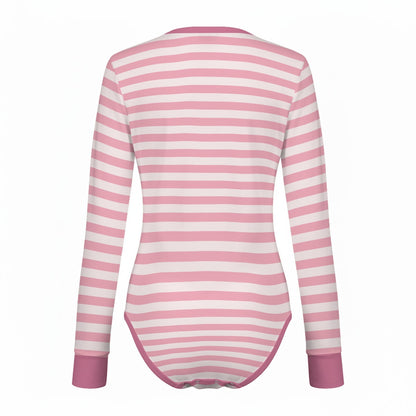 Pink Dino Snuggle Long Sleeve CuddleSuit