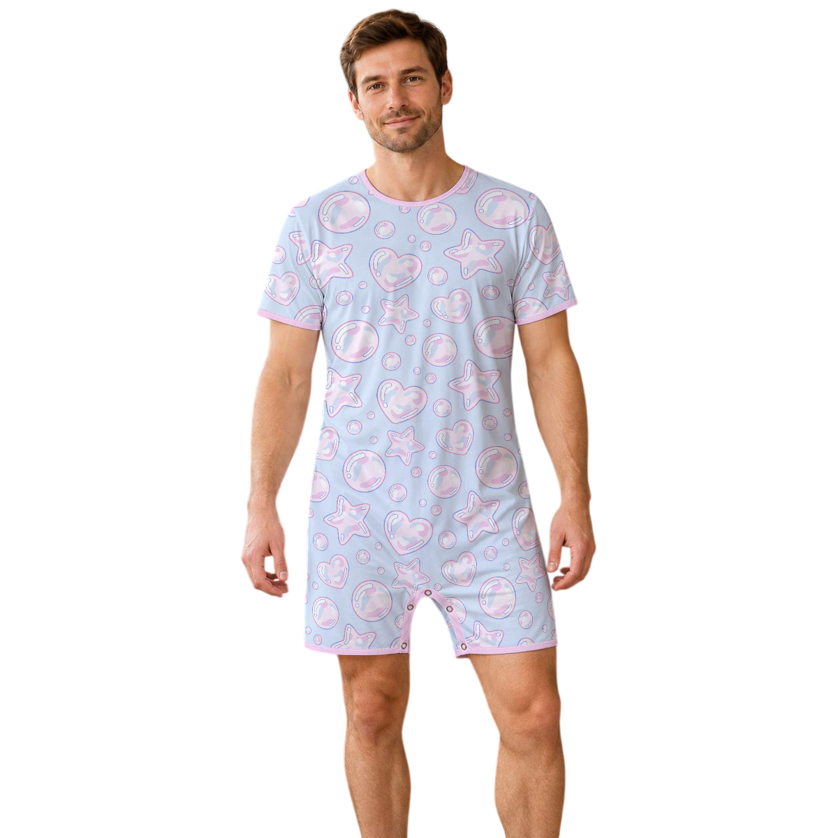 Pastel Bubbles Play Snap Romper